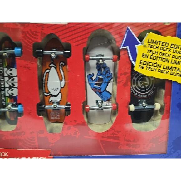 TECH DECK 25th Anniversary Pack 8 Fingerboards Silver Dude 96mm Limited NEW - Picture 5 of 16